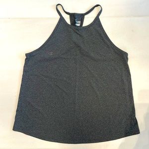 Activewear Tank w/ Rouching back detail. Excellent condition. Grey Heather